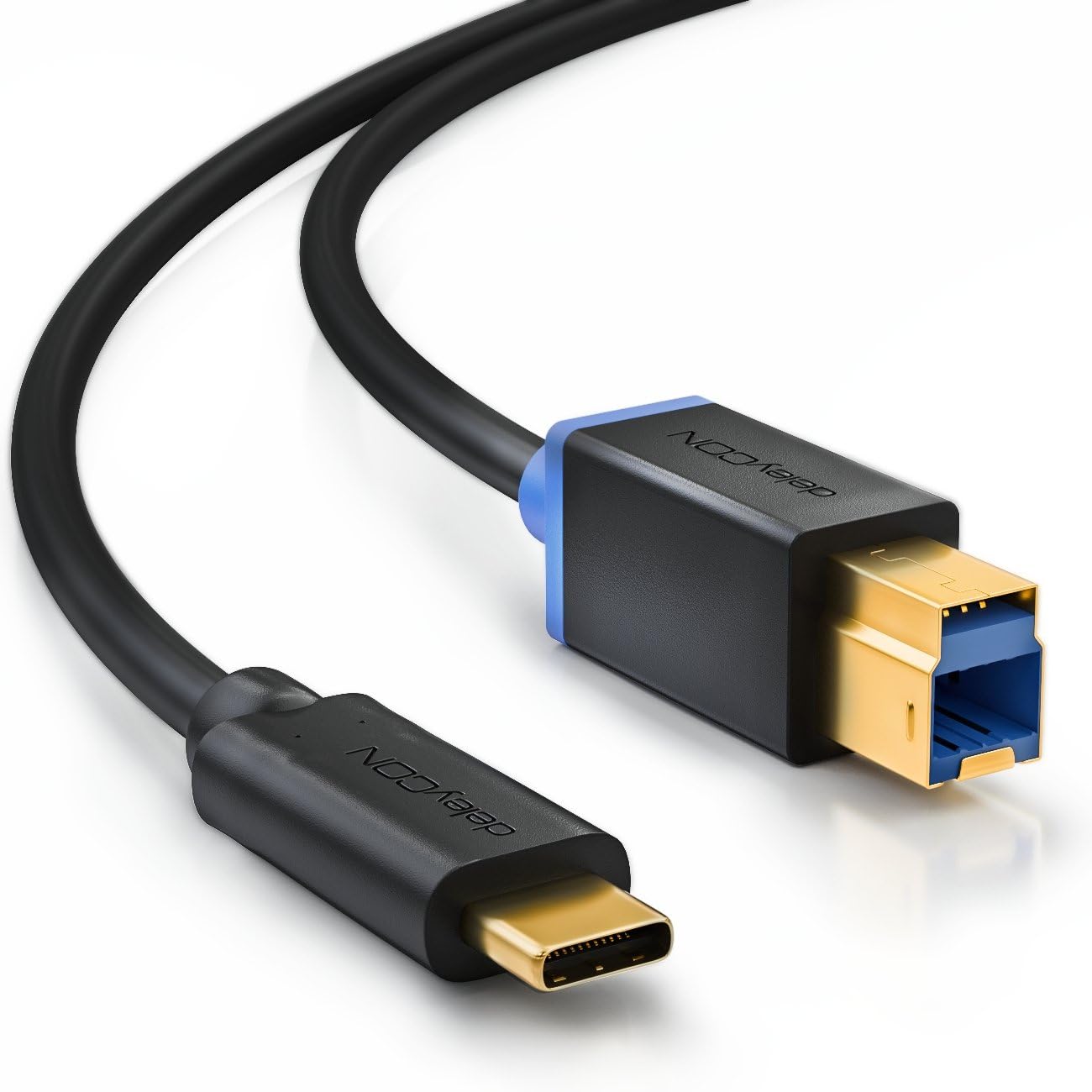 Câble USB-A Vers USB-C Coudé 90° 0.5 M - USB 3.0 5 Gbps, Charge Rapide 18W, Nylon, Pour Smartphone, Disque Dur, Etc.