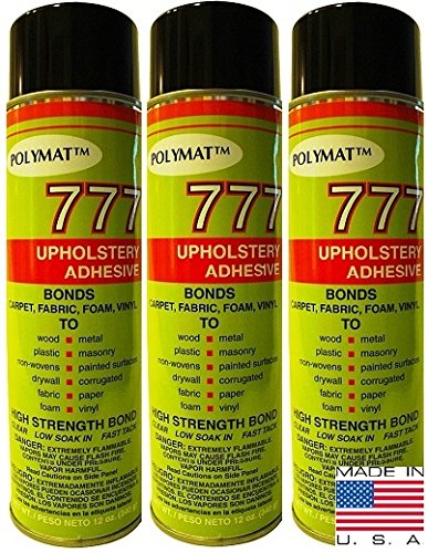 QTY 3 POLYMAT 777 Spray Glue Adhesive for Subwoofer Competition Box
