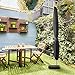 VicTsing Offset Umbrella Cover, Patio Outdoor Market Umbrella Canopy Cover for 9ft to 11ft Cantilever Parasol Outdoor Umbrellas Cover with Zipper Velcro Durable Fabric Lasting in Strong Sunshine Black