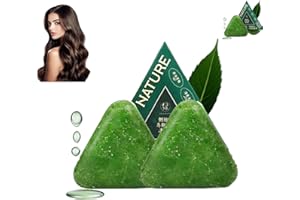 Nature Triangle Shampoo Bar, Nature Seven Green Soap Shampoo bar, Green Triangle Soap For Hair (2)