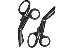 Trauma Shears - RISEMART Bandage Scissors for Nurses, 7.5" Fluoride Coated Non-stick Blades Stainless Steel Nursing Scissors for Doctor, Nurses, Nursing Students, EMS, EMT