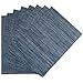 Benson Mills Longport Woven Vinyl Placemats (Metallic Blue, 13