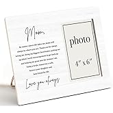 Mother of the Bride Gifts Picture Frame, Wedding Gifts for Mom from Bride Daughter, Love You Always Mom Photo Frame for 4 x 6 Inch Photo