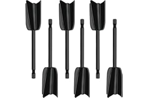 LEEHON Epoxy & Paint Mixer Paddle - G-1, Black, Plastic, 1 Speed, Drill Attachment, Minimal Bubbles, Small Batch Mixing