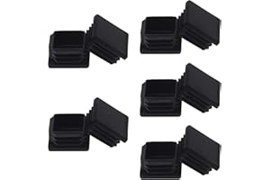 FiveEyes 2" 2x2 Square Tubing Plastic Plug,2 Inch End Cap (10 Pack) 2"x2" 2 Inch Square Tube End Cap Fence Post Pipe Cover Tubing Insert Chair Glide Finishing Plug