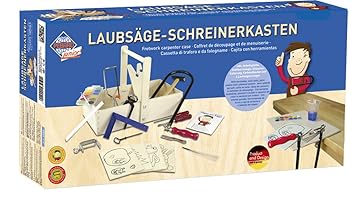 Pebaro 432S - Laubsägeset in praktischer Holzschreinerkiste, mit Farbkasten