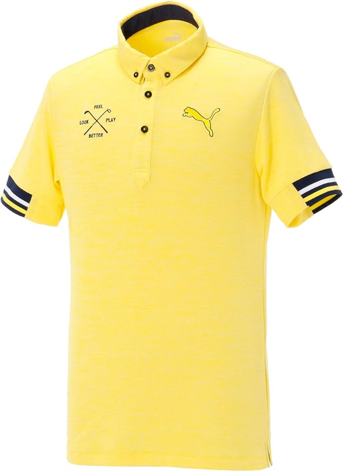 Amazon プーマゴルフ Puma Golf ゴルフウェア 半袖 ポロシャツ メンズ 02 イエロー M シャツ 通販