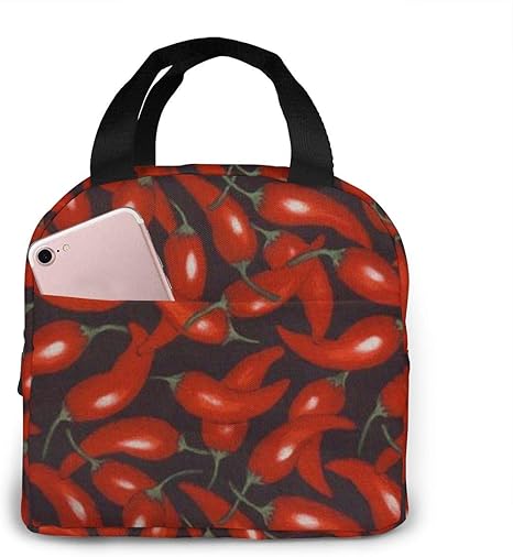 Amazon 保冷バッグ ランチバッグ 小ピーマン 大容量 保冷 保温 前ポケット付き お弁当 ショッピング ピクニック 洗える 軽量 防水 大きめ 和風 人気 新式 おしゃれ メンズ レディース 学生 通勤 学校 ランチバッグ ランチ巾着 ランチベルト オンライン通販