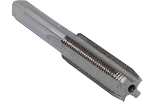 Drill America DWT Series Qualtech Carbon Steel Hand Threading Tap, Uncoated (Bright) Finish, Round with Square End Shank, Plu