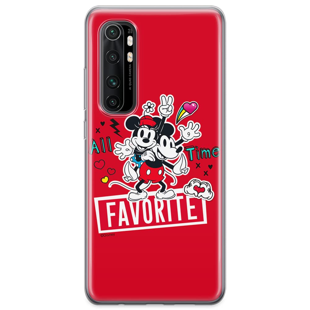 ERT GROUP mobile phone case for Xiaomi MI NOTE 10 Lite original and officially Licensed Disney pattern Mickey & Minnie 011 optimally adapted to the shape of the mobile phone, case made of TPU