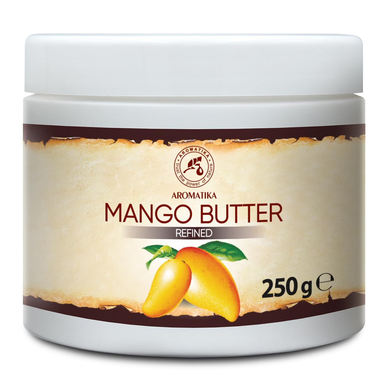 Mango Butter 250ml - Pure & Natural - Mangifera Indica - Mango Seed Oils - Body Oil - Hair Oil - Body Moisturizer - Ideal for Skin - Nails - Lips - Hair - Face & Body Care