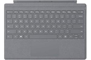 Microsoft Surface Pro Signature Type Cover - Constructed with Alcantara, Durable, Stain-Resistant Material, Light Charcoal - FFQ-00141