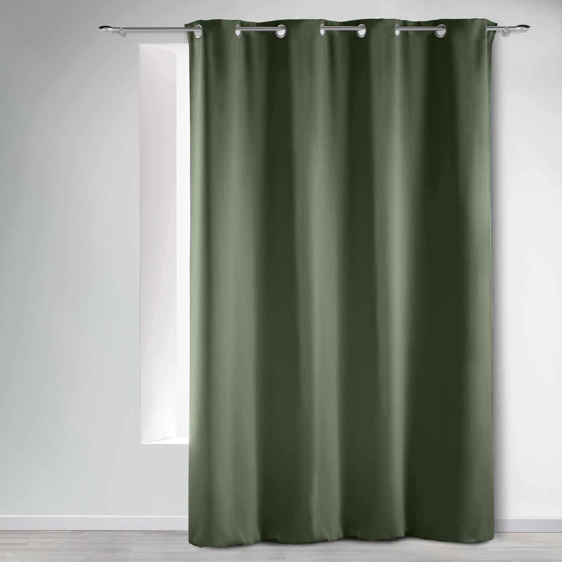 Douceur d'Intérieur Occult Polyester Curtain Khaki 135 x 280 cm
