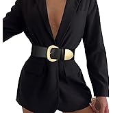 Women Wide Elastic Waist Belt for Dresses Fashion Thick Stretchy Belt for Trendy