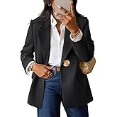 MEROKEETY Women's Long Sleeve Blazer 2026 Fall Open Front Work Office Suit Jacket Business Casual Outfits