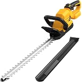 Zybaiiru 20V 21" Cordless Hedge Trimmer with 180&deg; Rotating Head, Bare Tool | Compatible with Dewalt 20V Battery Powered, Electric Bush Trimmer with Dual-Action Blade, 3/5" Blade Gap, for Garden, Yard