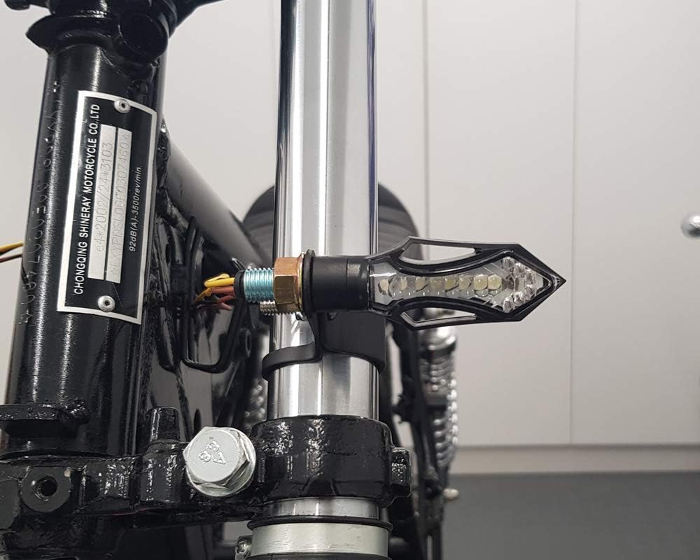 LED Motorbike Indicators with Integrated Daytime Running Lights DRL for