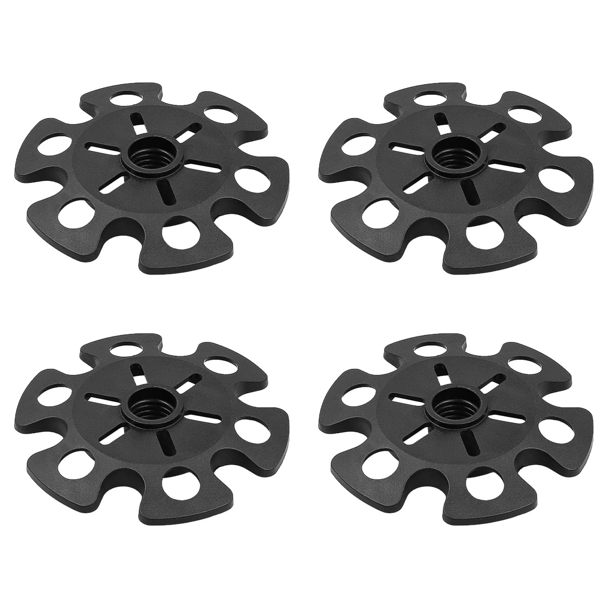 ZONADAH Pack of 4 Trekking Pole Snow Baskets Walking Pole Replacement Tips Removable Mud Ski Basket Hiking Stick Accessory for Trekking Hiking Walking Poles