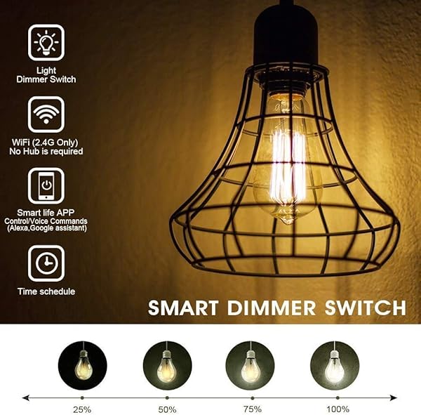 Wifi Regulador Intensidad Cambiar NOTSEK Inalmbrico Regulador de intensidad Cambiar Mdulo Rel Inteligente Ligero Regulador de intensidad Cambiar Compatible con AlexaGoogle Home Timmer Funcin