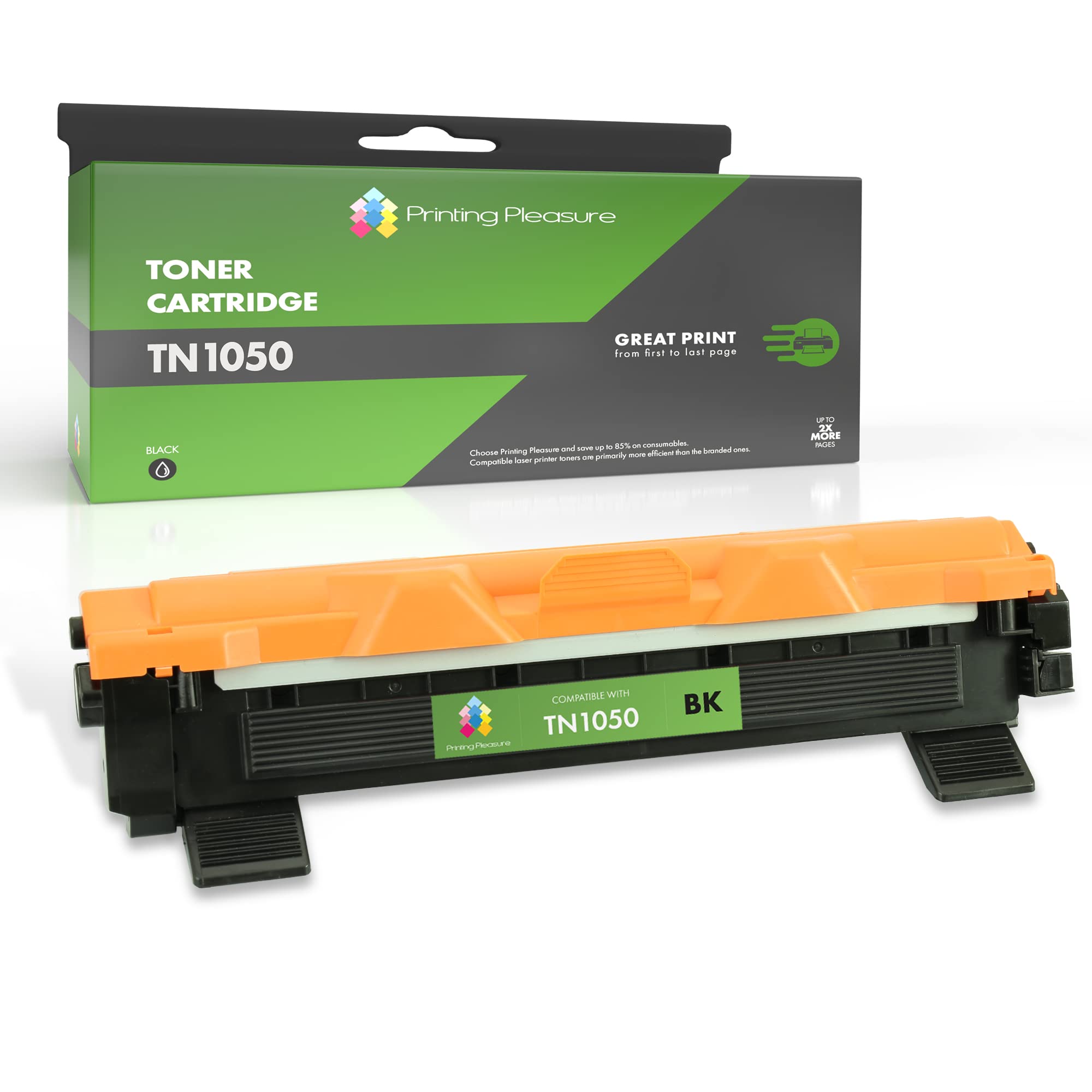 Laser Toner Cartridge compatible with Brother DCP-1510, 1510E, 1512, 1512E, 1610W, 1612W, HL-1110, 1110E, 1112, 1112E, 1210W, 1212W, MFC-1810, 1810E, 1910W | TN1050