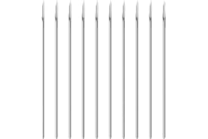 WOLAYI 40PCS 17G Piercing Needles,Surgical Steel Sterile Disposable Surgical Steel Piercing Needles for Nose Septum Ear Trague Helix Navel Eyebrow Piercing (17G)