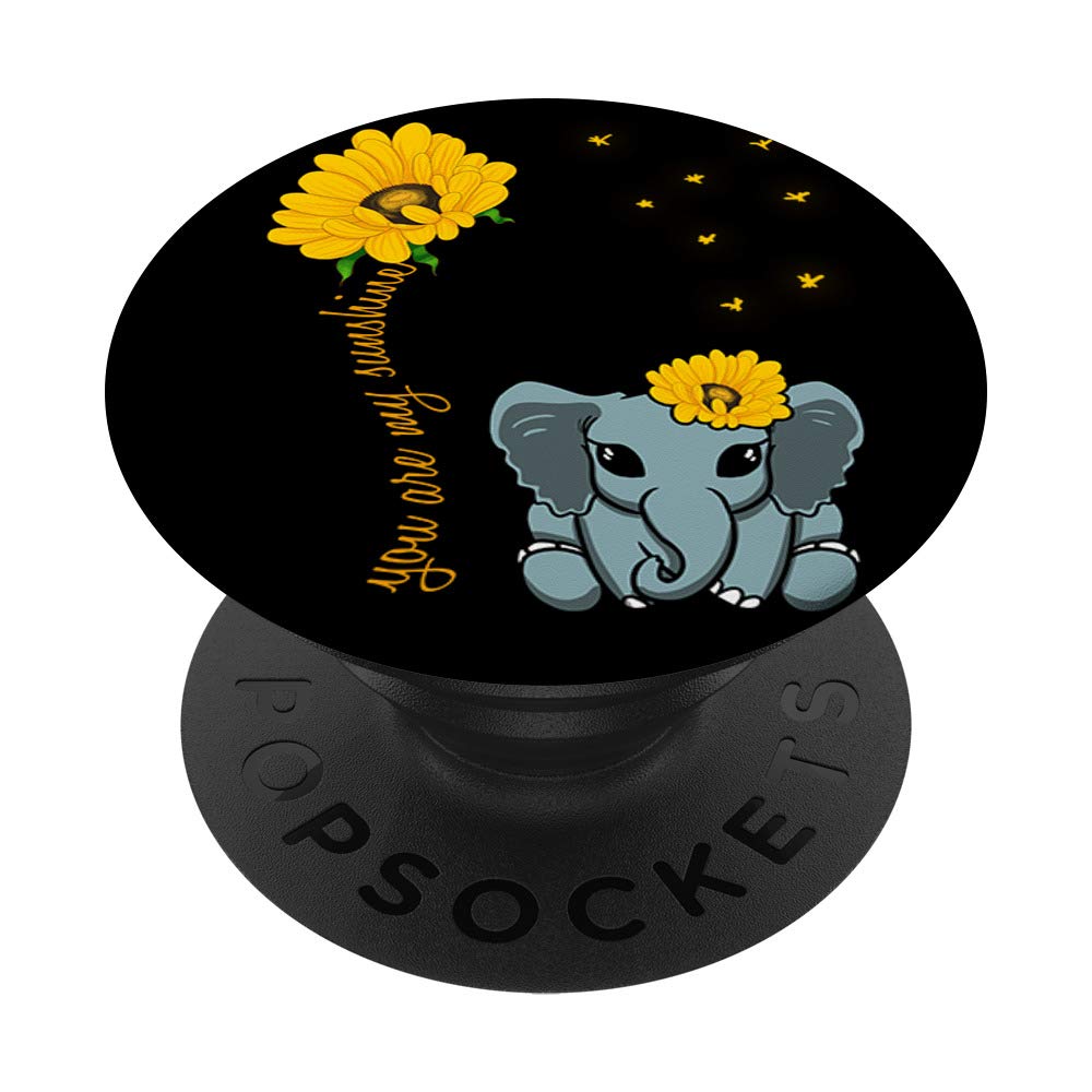 You Are My Elephant Sunshine Kawaii Zoo Animal Lover Gift PopSockets PopGrip: Swappable Grip for Phones & Tablets