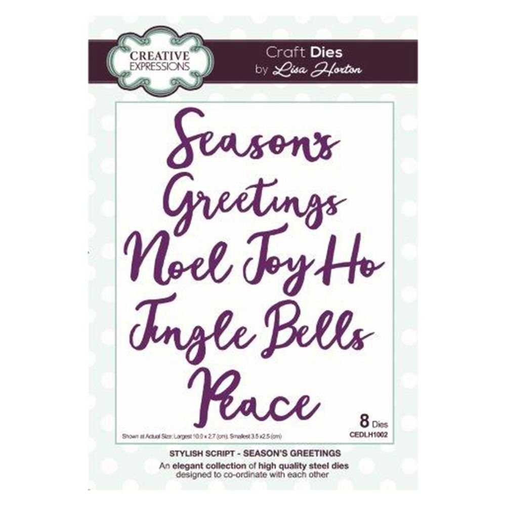 Stylish Script Collection - Seasons Greetings Craft Die