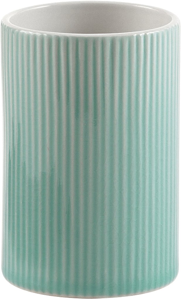 Gedy Sabina portacepillos, Ceramic, Aquamarine, 7.5 x 7.5 x 11 — image 1