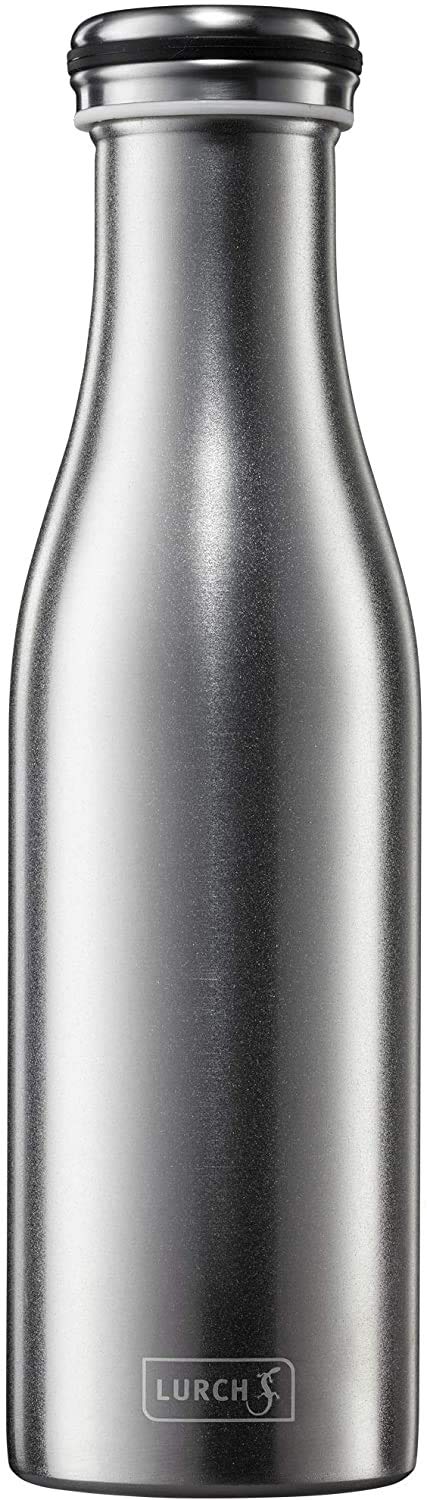 Lurch 240229 Insulated Flask for Hot and Cold Drinks Made of Double-Walled Sandblasted Stainless Steel 0.5 L