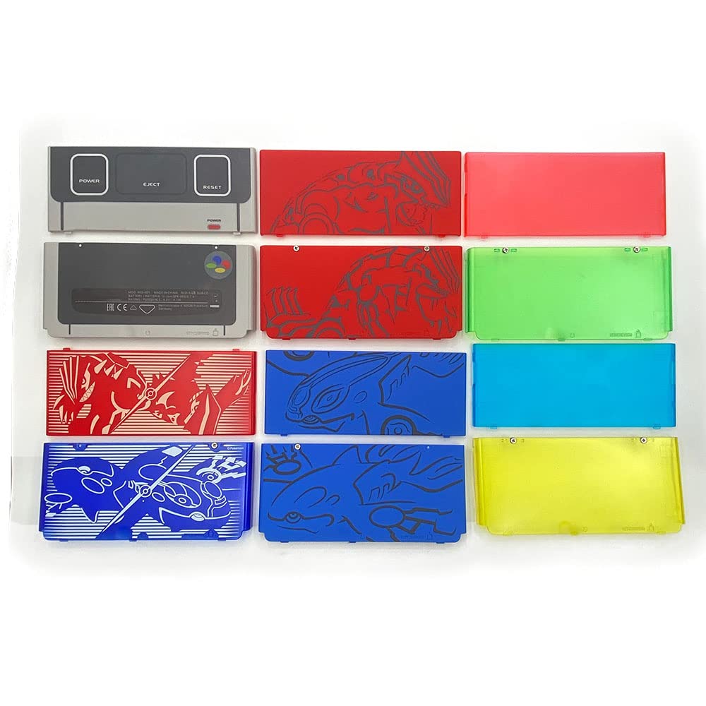 2015 for New 3DS Replacement Front Faceplate Back Plates Part Shell Housing Case Cover (White)