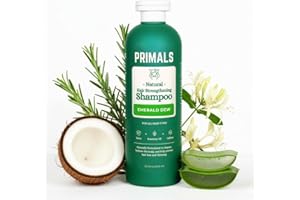 PRIMALS Hair Strengthening Shampoo - Caffiene, Biotin, Raw Honey, Rosemary Oil - Anti Hair Thinning - Natural Ingredients - Z