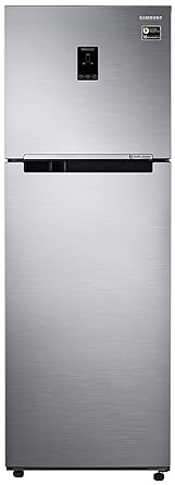 Samsung 345 L 3 Star Frost Free Double Door Refrigerator(RT37M5538SL/HL, Clean Stainless, Convertible, Inverter Compressor)