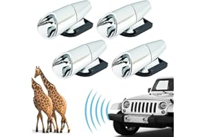 PORMKIG 4pcs Deer Warning Whistles Device for Car, Anti-Deer-Ultrasonic-Whistle, Save Animal Horn Alert Protector Device, Automotive Invisible Safety Sensor for SUVs Truck Motorcycle Off-road Vehicle RVs Taxi