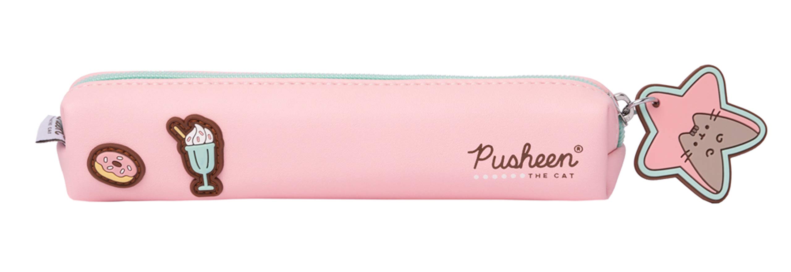 Grupo Erik Pusheen Mini Pencil Case | 7.9 x 1.6 x 1.6 inches - 20 x 4 x 4 cm | Small Cosmetic Case for Girls and Women | Pusheen Gifts