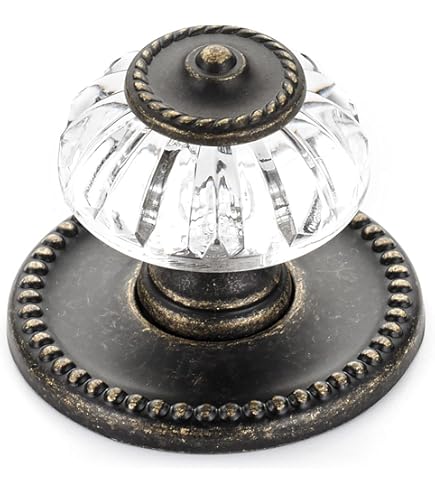 16 Pack Black Door Knobs, Drawer Knobs, Cupboard Door Knobs For Door