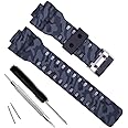 My Time OliBoPo Natural Resin Replacement Watch Band Strap for Casio Mens G-Shock GD120/GA-100/GA-110/GA-100C