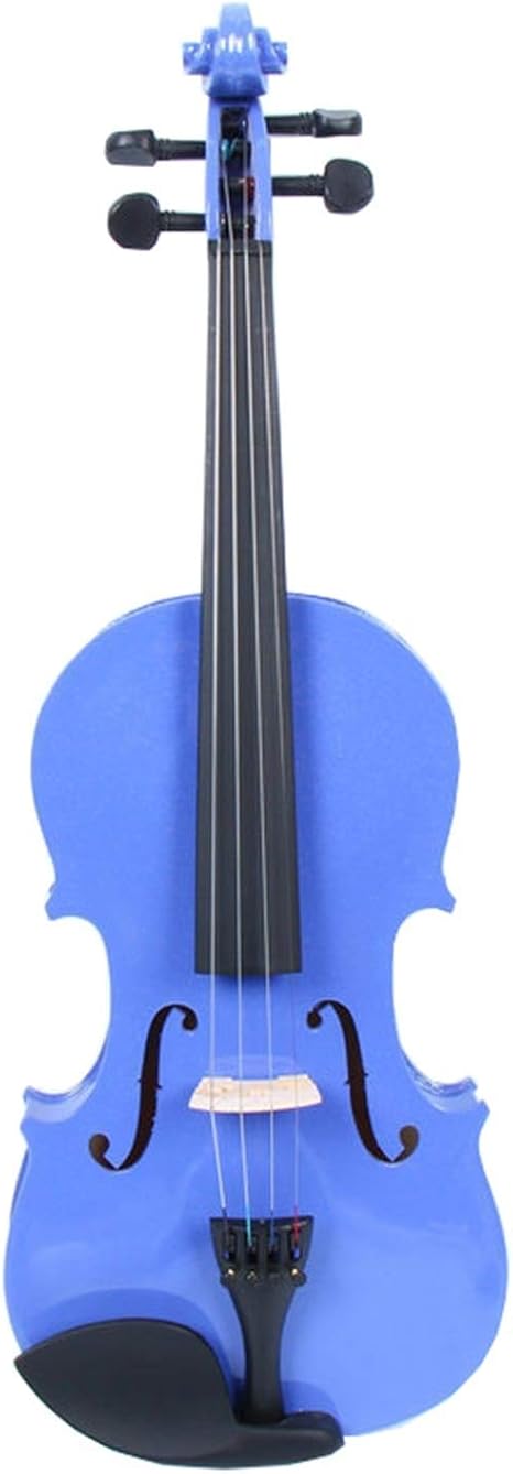Amazon Co Jp 木製バイオリン カラー合板子供の手作りバスウッドバイオリンは 初心者のマホガニーは 黒の指バイオリンを染色しました 初心者のためのバイオリン Color Blue Size 1 10 ホーム キッチン