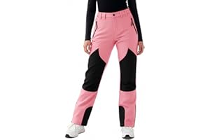 nhApmj Girls Snow Pants Waterproof Insulated Ski Pant Fleece Lined Winter Warm Snowboard Snowpants Outdoor Hiking Snowsuit