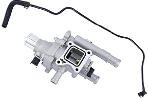 YOUYIEN Aluminium Engine Coolant Thermostat Housing Assembly Kit(with Throttle Body Inlet Heater Pipe).Fit for Chevy Cruze 2011-2016, Chevy Sonic 2013-2018 1.8L .Replaces Part # 25199824,25192228,25192904.