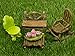 The Super Cute Miniature (Eight Piece) Fairy Garden Furniture, Fairy Garden Accessories & Tiny Tea Set Valentine Day Gifts for Her