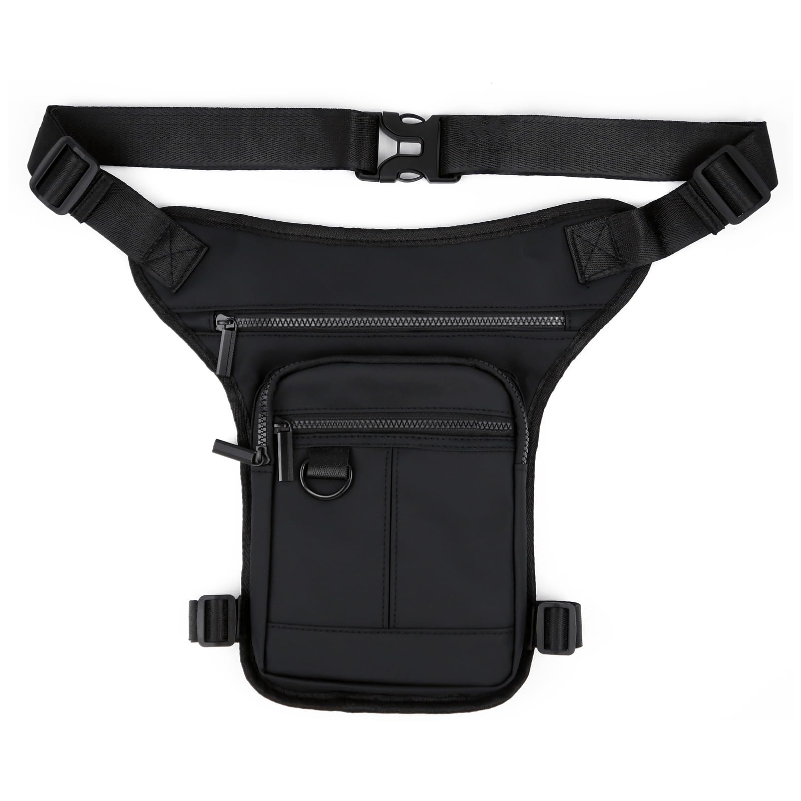 Mervokl Drop Leg Bag Belt Bags Waist Bag for Men Women Multi-Pocket Thigh Fanny Pack for Motorcycle Outdoor Travel Hiking Climbing Black