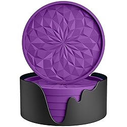 ME.FAN Silicone Coasters with Holder,[6