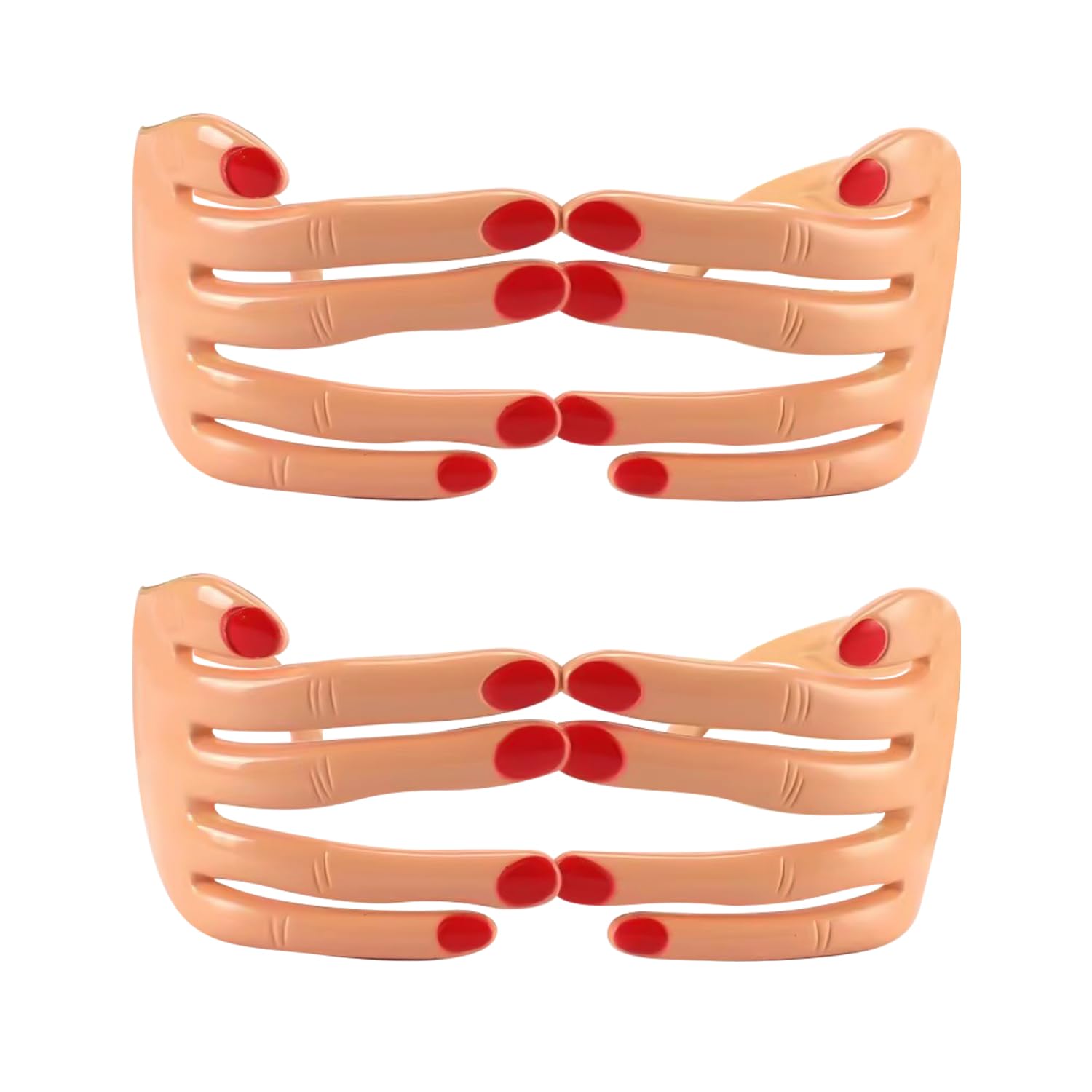 BORFUE 2pcs Novelty Fingers Shaped Glasses Party Props Glasses Novelty Eyewear for Masquerade Party Women Men