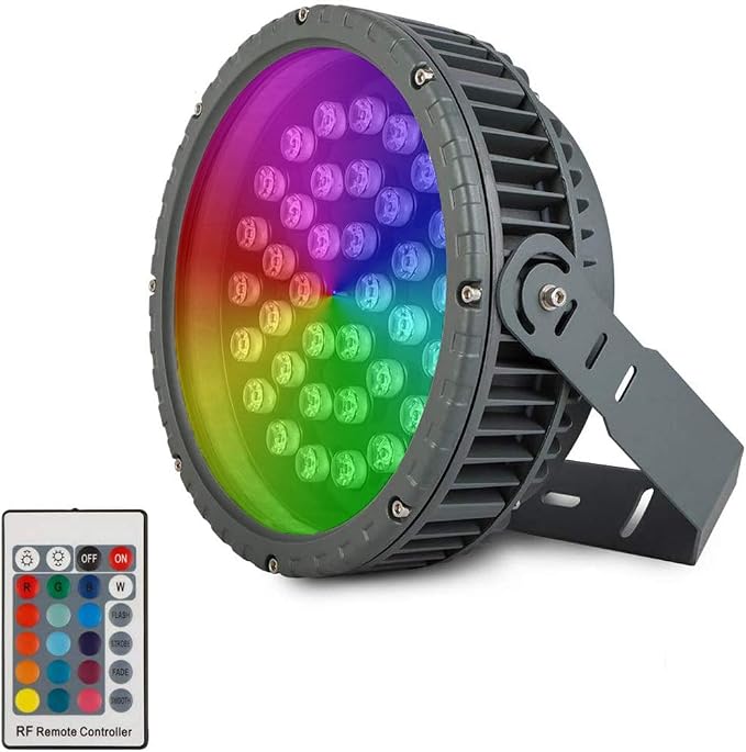 SURAIELEC Christmas Spotlight With Base, 800 LM Outdoor Spot Lights Waterproof, 4 Color Lenses (Red Green