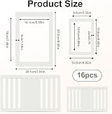 Fuitke Cream White 16 Mounts 8x10 and 5x7 for Photos Art Frames view 2