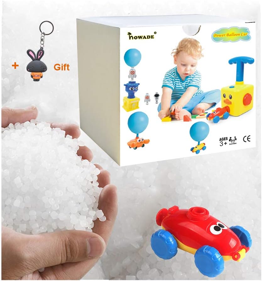 HOWADE Balloon Powered Launch Car,Inflatable balloon car toy pump set - Image 3