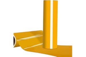 WRAPXPERT Heat Transfer Vinyl Yellow HTV Roll for Tshirt 12" x12ft Compatible with All Cutting Plotter Machines