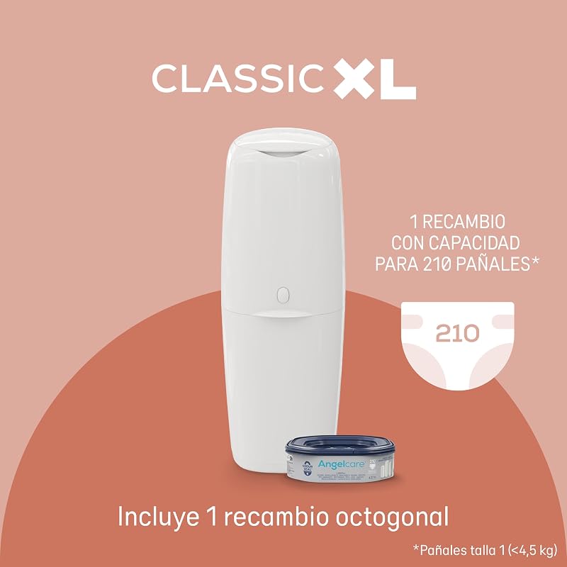 Classic XL - Contenedor de Pañales con Recambio 1 Mes