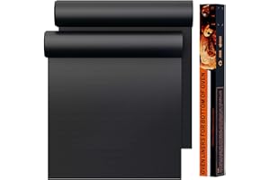 Dailyart 2 Pack Oven Liners for Bottom of Oven 23.6"x15.74" Large Heavy Duty Oven Liner Non-Stick Reusable Oven Liners for Bottom of Gas Oven Heat Resistant Grill Mats/Teflon Sheets/Gas Stove Liners