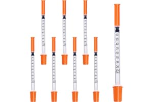 MIXUN 1ml 29G 1/2 Inch Scientific Lab Supplies, Disposable Individual Package, Pack of 25
